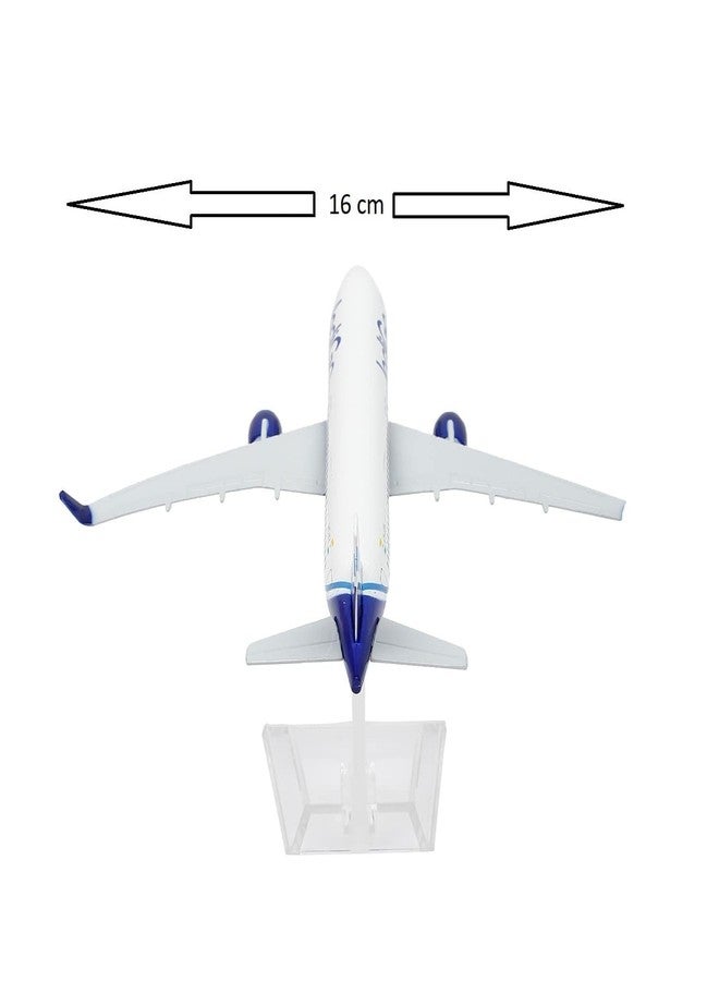 HOUSE HATCH Diecast Aeroplane Scale Model, Aircraft Model Airline, Metal Aircraft Display Only for Display Size -16 Cm Multicolor (Indigo) - Image 3